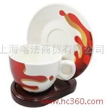 Kaffa系列 酒红时尚卡布基诺咖啡杯