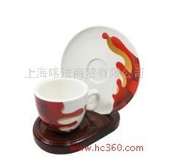 Kaffa系列 酒紅意式咖啡杯 花茶杯