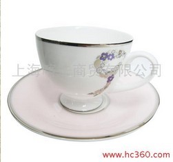Kaffa系列 蝴蝶结优质骨瓷咖啡杯 花茶杯 粉色