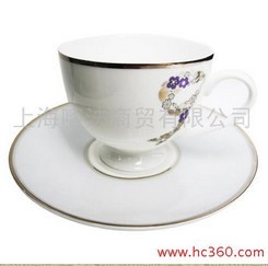 Kaffa系列 蝴蝶结优质骨瓷咖啡杯 花茶杯 灰色