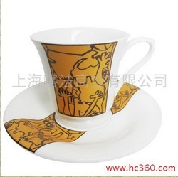 Kaffa系列 格尔尼卡优质骨瓷对杯 咖啡杯 花茶杯 金