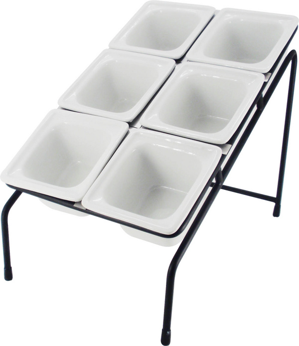 Slant metro rack for 6x1/6 GN pans-成套餐具