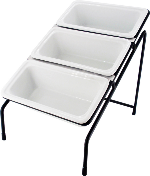 Slant metro rack for 3x1/3 GN pans-成套餐具