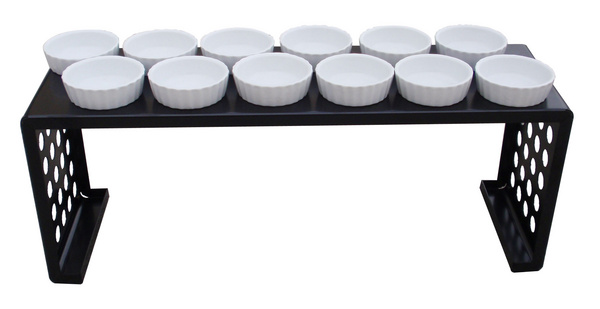 Round cream brulee stand-成套餐具