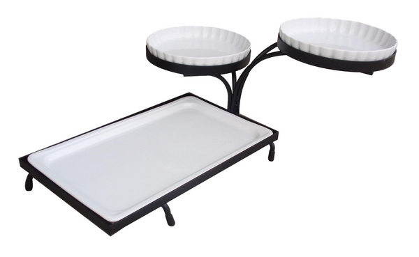 Rect and round porcelain rack set-成套餐具