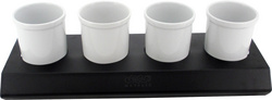 Jam/sauce pots metal stand-成套餐具
