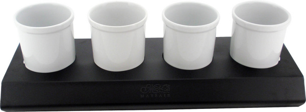 Jam/sauce pots metal stand-成套餐具