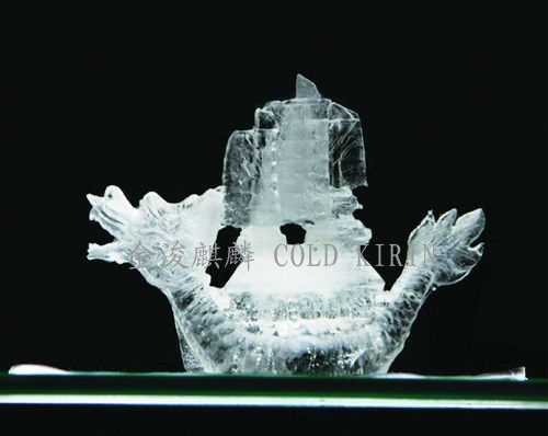 赛龙舟-盐雕冰雕