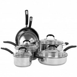 Oneida 10pc Stainless Steel Induction Cookware Set