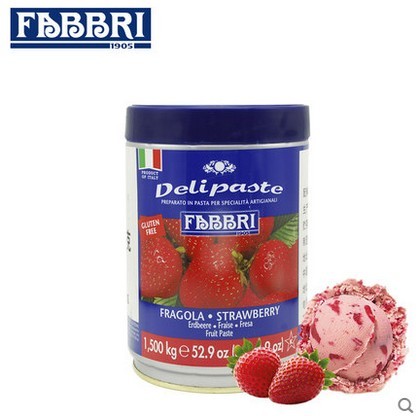 法布芮Fabbri草莓味果酱意大利进口调味酱冰淇淋辅料伴侣1500g