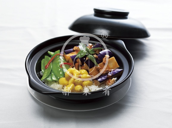 红烧茄子煲仔饭