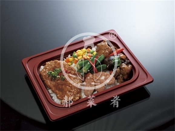 小鸡炖蘑菇双拼快餐