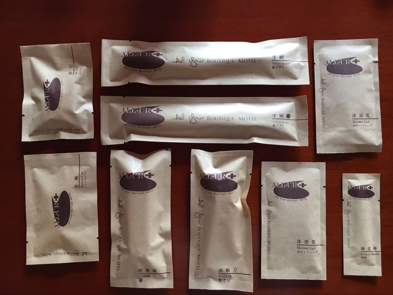 酒店/客房/宾馆 一次性用品