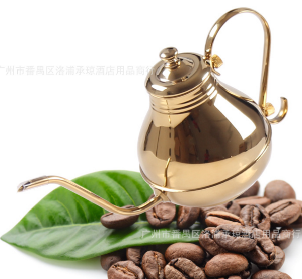 高档不锈钢长嘴宫廷细口壶