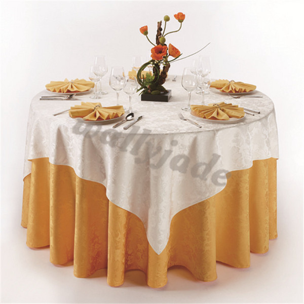 金色婚礼桌布台布