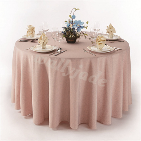 粉色婚礼桌布台布