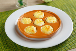 芝士酱香焗鱼子蛋Gratin Fish Balls with Cheese