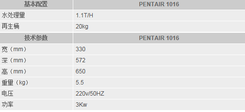  PENTAIR 1016(中央软水器)