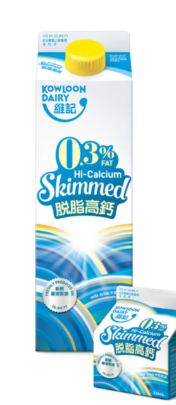 脫脂高鈣牛奶