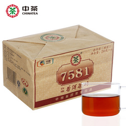 云南普洱7581熟茶2014年精品四片装