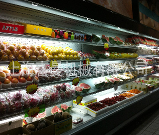 热销喜曼 风幕柜 超市大型蔬菜陈列柜 保鲜柜冷藏展示柜