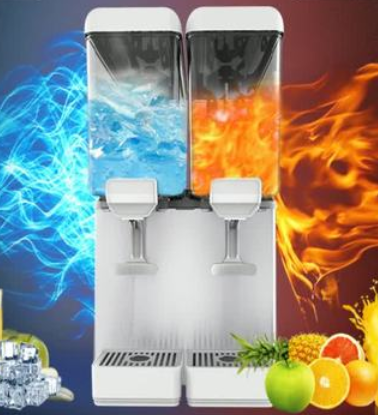 东贝饮料机商用冷热全自动 冷饮机双缸自助果汁机 制冷奶茶机36L 