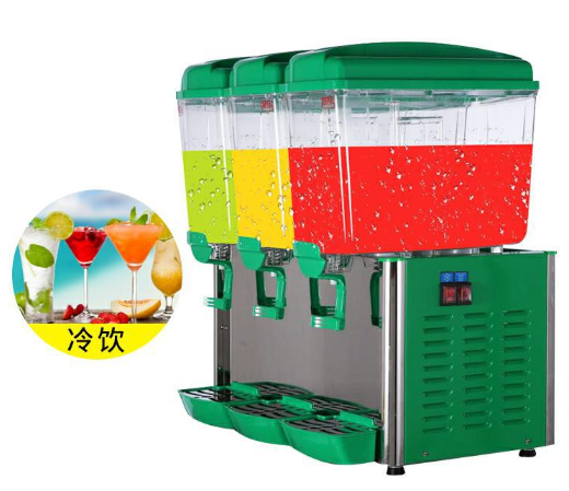 佛山科酷电器三缸饮料机商用果汁机冷热双温自助餐冷饮机豆浆
