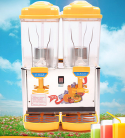 冷饮机商用双缸冷热果汁机酸梅汤机器