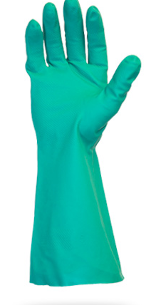 绿色洗涤手套 绒里 