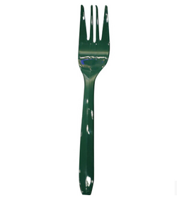 一次性叉子 绿色塑料叉 绿叉 餐叉 西餐叉 整箱