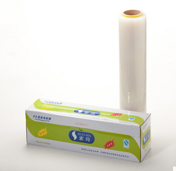 索瑪正品PE一次性大卷廚房果蔬食品保鮮膜瘦身膜帶切割30cm*500m 