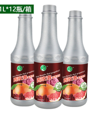 润心堂 高倍浓缩果汁西柚洛神玫瑰混合原浆1.2kg瓶装果酱原料批发