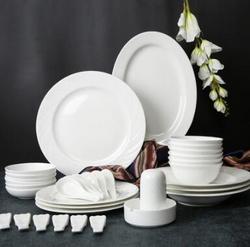 白牡丹系列 白瓷餐具套装