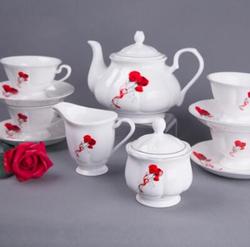 白牡丹系列 紅玫瑰 茶咖具套裝