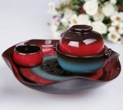 玉泉系列 窯變釉炻器功夫茶具
