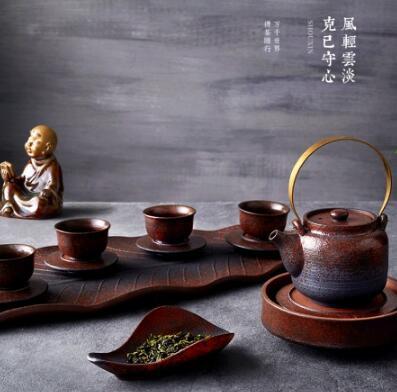 玉泉窖系列 守心粗陶日式复古茶具