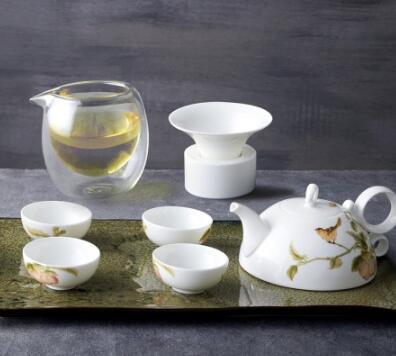 玉泉窖系列 吉慶花鳥骨瓷茶具