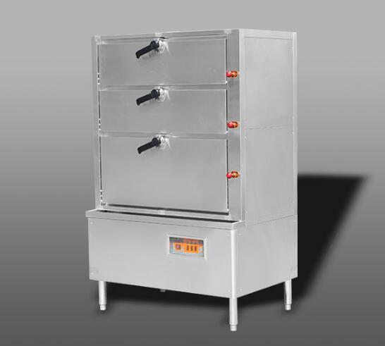 电热三门海鲜蒸柜