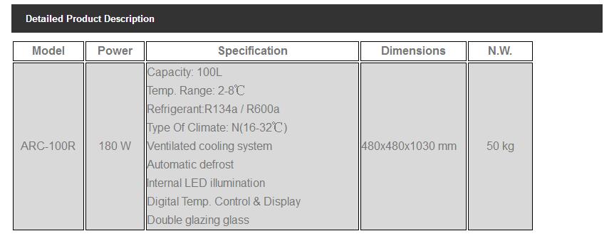 Cake Showcase ARC-100R
