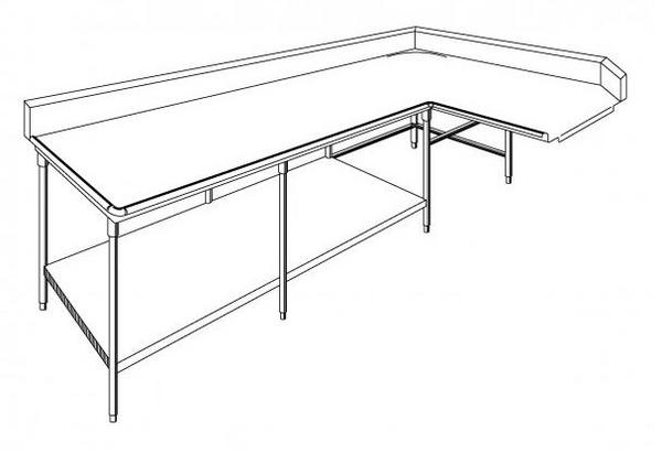 L型清潔工作台 / 下層板