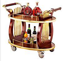 竖琴钢木酒水车