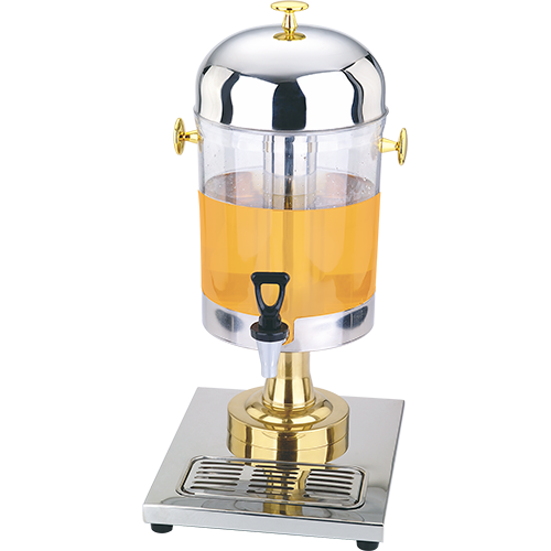 不锈钢单头圆形果汁鼎（镀钛金）