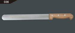 竹柄細(xì)齒火腿切片切 fine serration ham slicer/bamboo handle