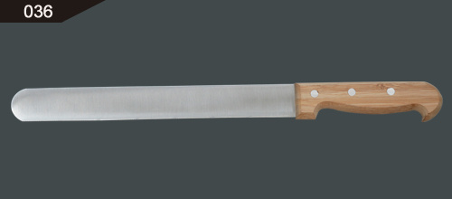 竹柄细齿火腿切片切 fine serration ham slicer/bamboo handle