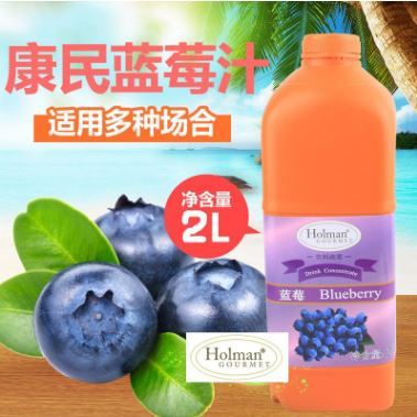 Holman 康民蓝莓汁2L装浓缩果汁饮料浓浆