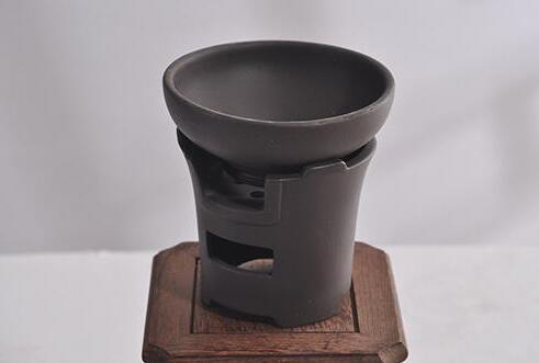 黑陶土炉型茶漏