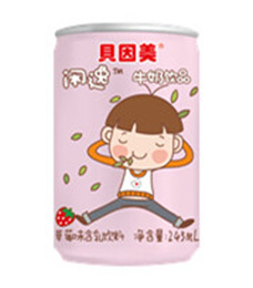 閑逸牛奶飲品草莓味含乳飲料245mL