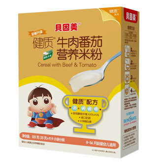 健质牛肉番茄营养米粉 