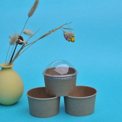 加厚牛皮纸汤桶一次性汤杯餐盒