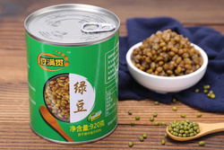 豆?jié)M貫綠豆罐頭